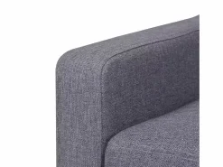 Mobikasa Sillón silla asiento de salón sofá club de diseño sala de estar tela 1102324 Gris