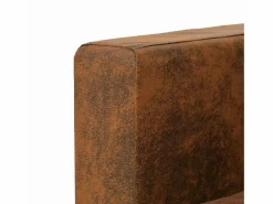 Mobikasa Sillón sillón sillón club sofá salón piel sintética marrón 1102124/3