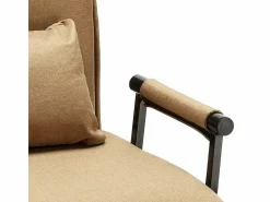 Le roi du relax Sillón Sofá cama plegable individual de tela Deborah -