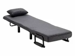 Outlet Sillón Sofá cama plegable individual de tela Deborah - Sillón Cama