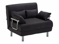 Discount Sillón Sofá Cama Plegable Reposabrazos de tela Deborah Twin Dos Plazas - Sillón Cama