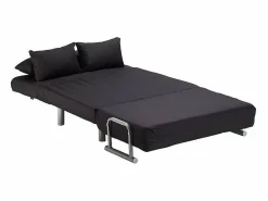 Discount Sillón Sofá Cama Plegable Reposabrazos de tela Deborah Twin Dos Plazas - Sillón Cama
