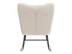 Best Sillón tapizado, estampado de cuadros suaves, para salón, dormitorio, mecedora, capacidad de peso 120 kg, color . Sillón Balancín