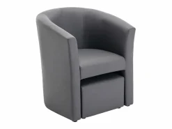 Online Sillón y chaise longe en imitación estilo clásico intemporal JOVANA Sillón Estilo Cabriolet