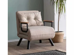 Menzzo Sillón-cama – 175 cm / 60 cm / 41 cm – – Metal