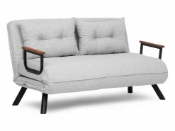Menzzo Sillón-cama de 1 plaza – oscuro – metalizado Gris