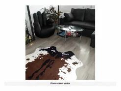 Online Vente-unique Sillon mano giratorio de piel sintetica en CATCHY Negro