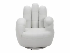 Vente-unique Sillon mano giratorio de piel sintetica en CATCHY