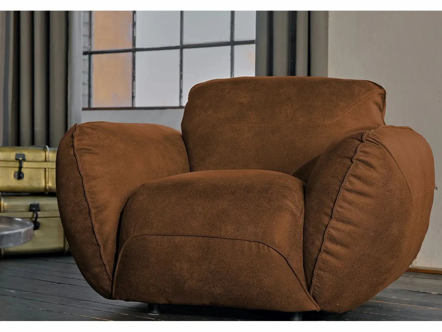 Best Kawola Sillones individuales - piel - DAVITO Marru00f3n