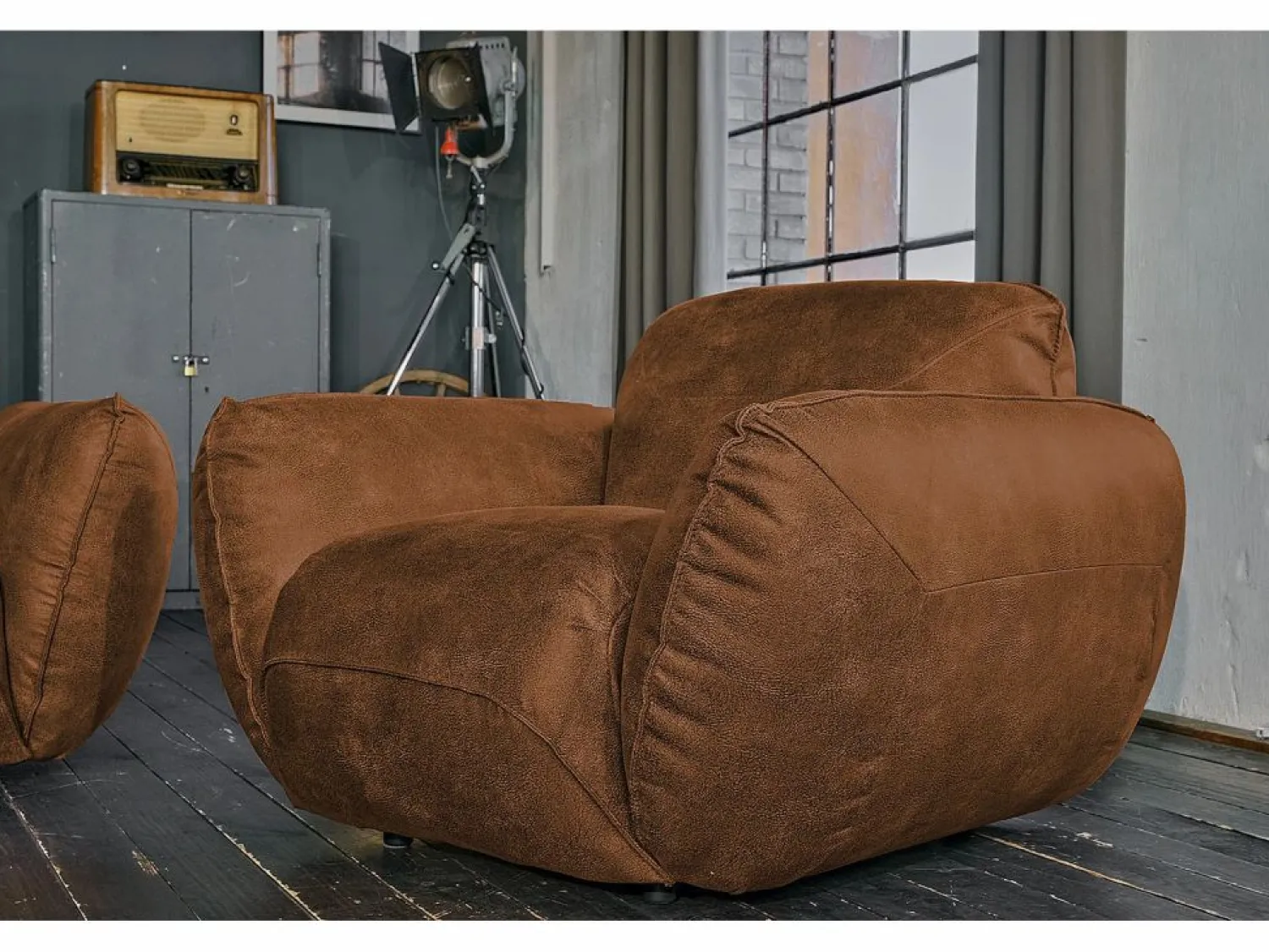 Best Kawola Sillones individuales - piel - DAVITO Marru00f3n