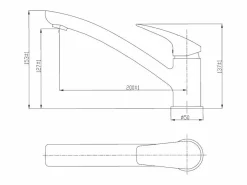 Discount Essebagno Silo mezclador para fregadero estilo acero inoxidable Bronce