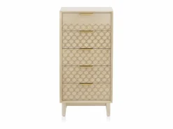 Clearance Sinfonier chapado en madera de roble con 5 cajones y color Cómoda