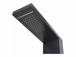 Discount Helloshop26 Sistema de panel de ducha de aluminio mate para baño hogar 02_0003119 Negro