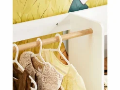 Sobuy Armario Infantil con 2 Estantes y 1 Puerta 94x35x110 cm KMB110-W ES