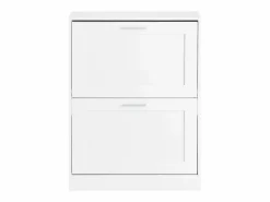 Outlet Sobuy FSR137-W Zapatero estrecho con 2 Solapas 60 x 25 x 80 cm Blanco