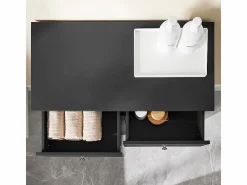 Sobuy Mueble de Baño con 2 Cajones y 2 Bolsas Extraíbles,