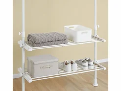 Discount Sobuy Perchero de pie 76.99x84.99x103cm Funcional FRG34-II-W Blanco