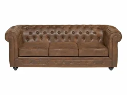 Best Sofá 3 plazas + 2 sillones CHESTERFIELD Microfibra Conjunto Sofá Y Sillón