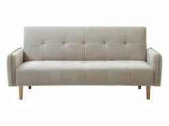 Sale Vente-unique Sofá 3 plazas convertible clic-clac en tejido SONIATA Beige