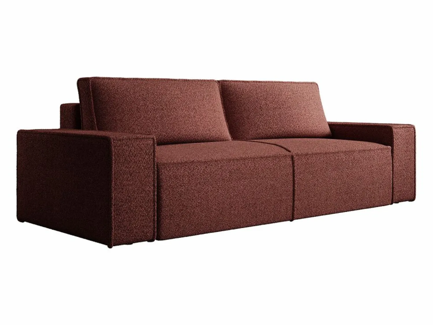 Discount Sofá 4 plazas convertible en chenilla color burdeos AMELIA Colección Rouge Passion|Sofás Y Sillones