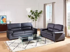 LINEA SOFA Sofá 2 plazas de piel de bufalo en color MIMAS