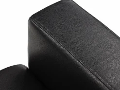 Clearance Sofá 3 plazas de piel sintética color ACKLEY Sofás De Piel Sintética