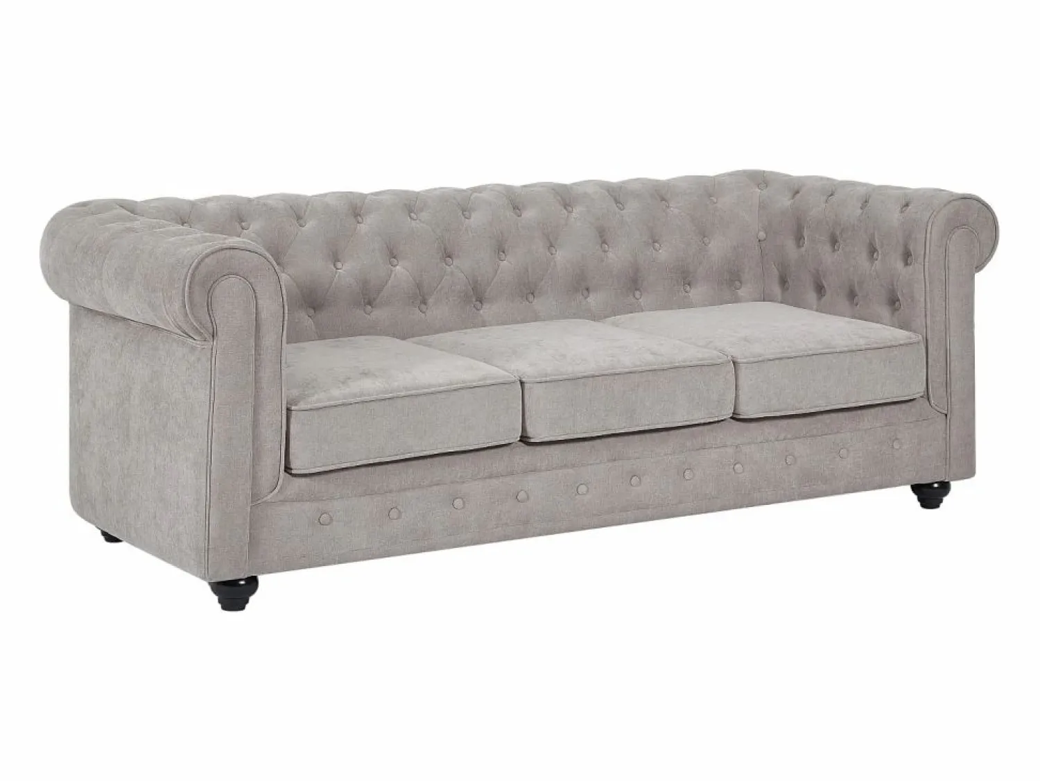 Sofá 3 plazas de tela color CHESTERFIELD Sofás Chesterfield