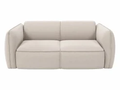 Outlet Maison Céphy Sofá 3 plazas de tela texturizada CAMILIO de Beige