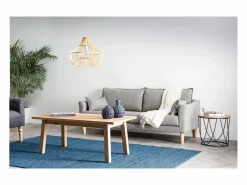 Discount Miliboo Sofá 3 plazas KATE Gris