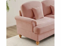 Best Sofá 3 plazas modular respaldo segmentado brazos florales chenilla Sofá Modular