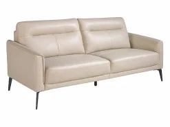 Angel Cerda Sofá 3 plazas piel gris taupe 6138