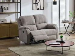 Outlet Sofá 2 plazas reclinable de microfibra BRODY Sofá Relax