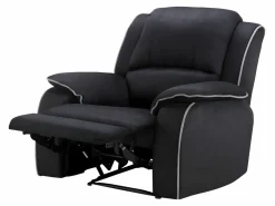 Vente-unique Sofá 3+2+1 plazas relax de microfibra color HERNANI