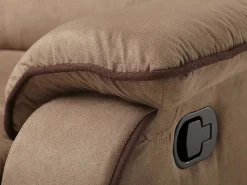 Vente-unique Sofá 2 plazas relax de microfibra color HERNANI