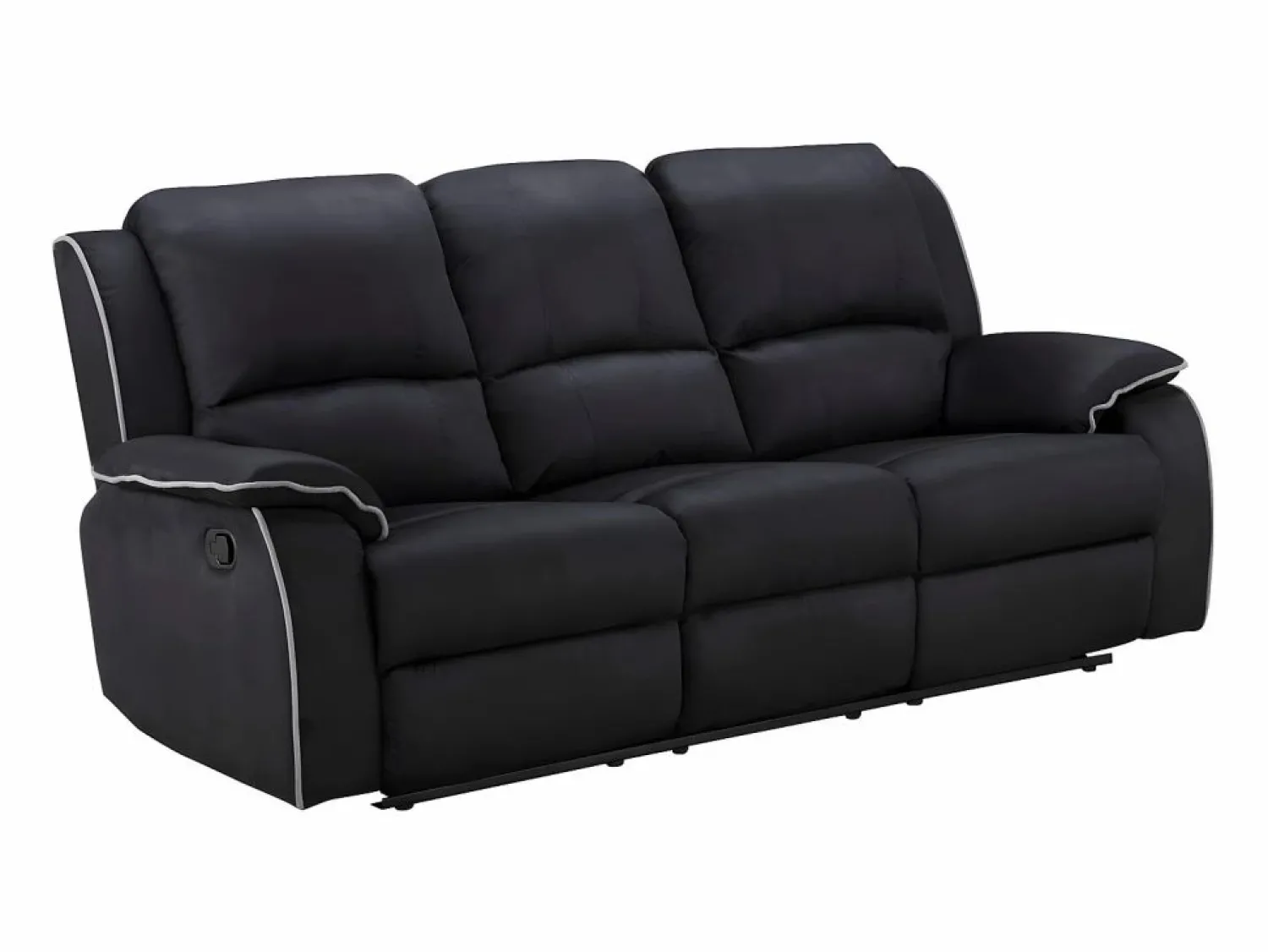 Outlet Sofá 3+1 plazas relax de microfibra color HERNANI Conjunto Sofá Y Sillón