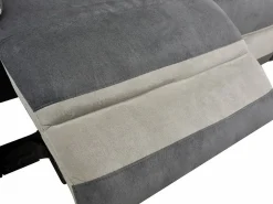 Clearance Sofá 3 plazas relax microfibra TALCA Antracita y gris claro Sofá Relax