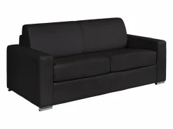 Sale Sofá 3 plazas rápido en cuero - Cama de 140 cm - Colchón de 14 cm CALITO Sofá De Piel