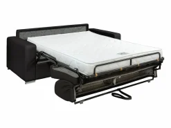Sale Sofá 3 plazas rápido en cuero - Cama de 140 cm - Colchón de 14 cm CALITO Sofá De Piel