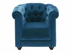 Outlet Sofá 3 plazas+2 sillones verde azulado CHESTERFIELD Conjunto Sofá Y Sillón