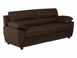 Online Vente-unique Sofá 3+2 plazas tapizado de tela en color marrón MANOA Marru00f3n chocolate