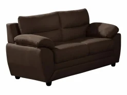Online Vente-unique Sofá 3+2 plazas tapizado de tela en color marrón MANOA Marru00f3n chocolate