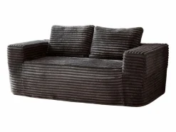 DripeX Sofá 2 Plazas, Terciopelo acanalado , 65cm prof. asiento, 2 cojines, 160x88x58cm