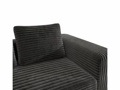 Sofá 2 Plazas, Terciopelo acanalado , 65cm prof. asiento, 2 cojines, 160x88x58cm Todos Los Sofás|Sofá De Terciopelo
