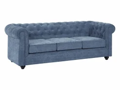 Best Sofá 3 plazas y 2 sillones en tejido CHESTERFIELD Conjunto Sofá Y Sillón