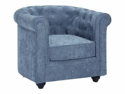 Best Sofá 3 plazas y 2 sillones en tejido CHESTERFIELD Conjunto Sofá Y Sillón