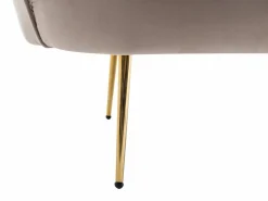 Clearance Sofá 2 plazas y sillón concha de terciopelo DANDELION Conjunto Sofá Y Sillón