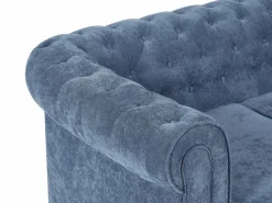 Clearance Sofá 3 plazas y sillón en tela CHESTERFIELD Conjunto Sofá Y Sillón