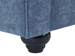 Clearance Sofá 3 plazas y sillón en tela CHESTERFIELD Conjunto Sofá Y Sillón