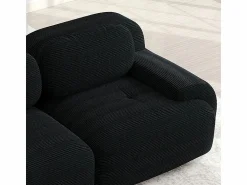 DripeX Sofá angular 3 plazas modular - de Pana - con 3 cojines y otomana - 298x178x75cm -