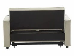 Outlet Sofá de 2 plazas - Sillón convertible con portavasos y bolsillo portaobjetos - cojines y ruedas Sofá Relax